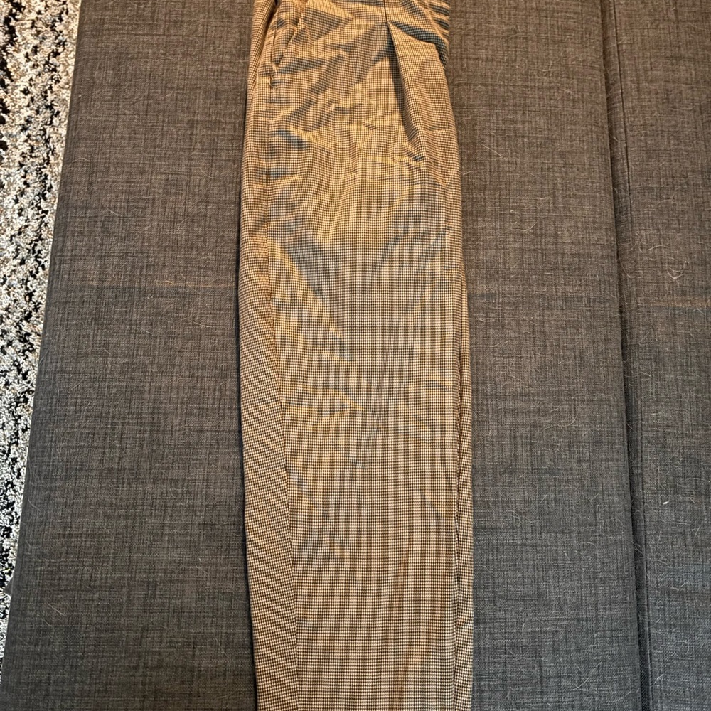 Women’s black and white checkered pants